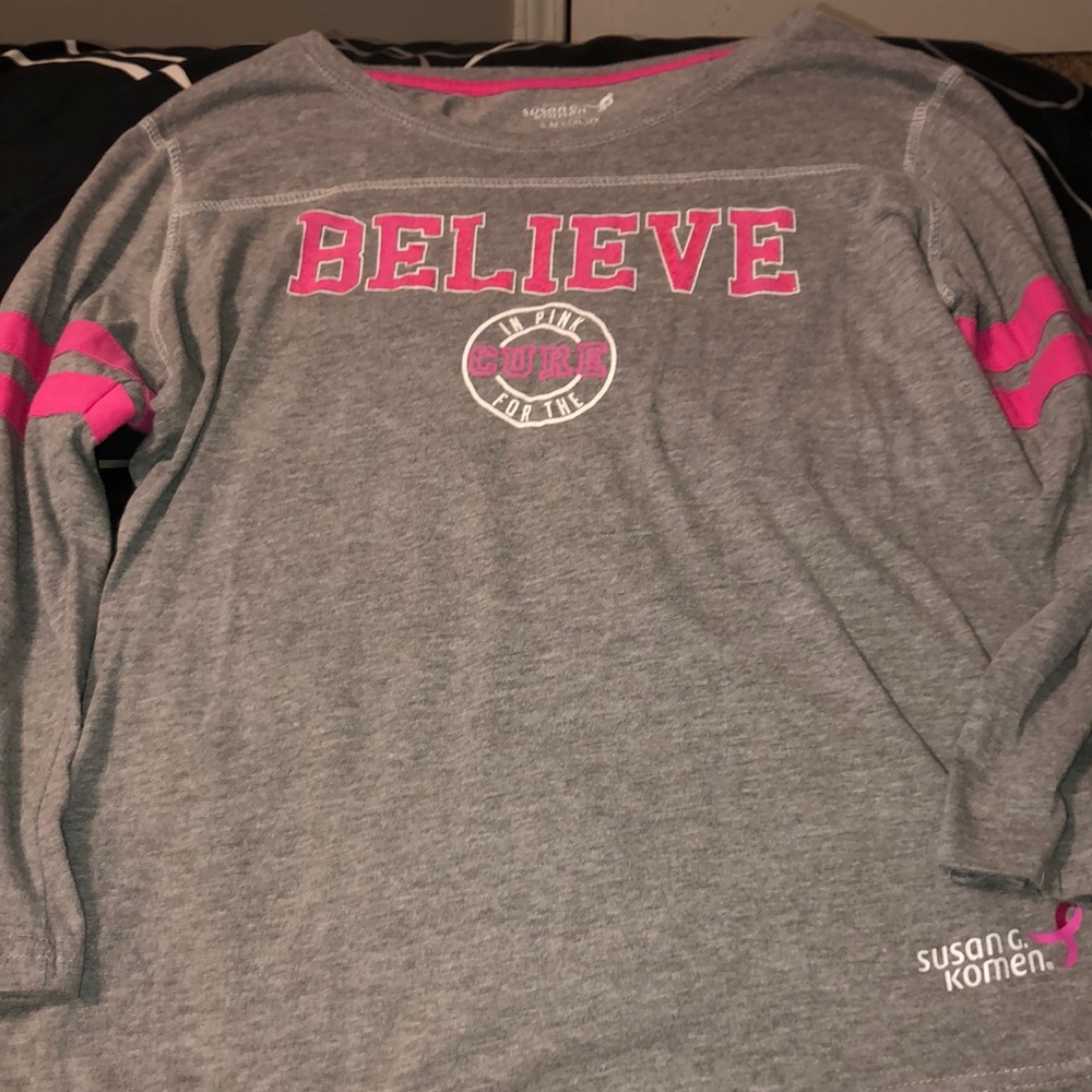 Mid arm length breast cancer shirt